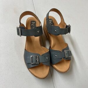 Kork-Ease Blue Gray Women's Sandals